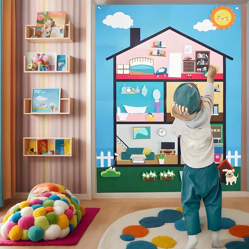 🚜 Felt 3D Early Learning Game Board