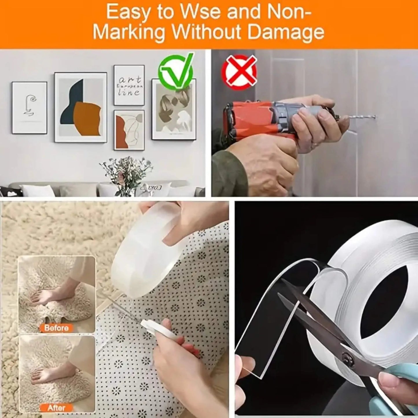 🔥Double Sided Tape Heavy Duty (10FT)