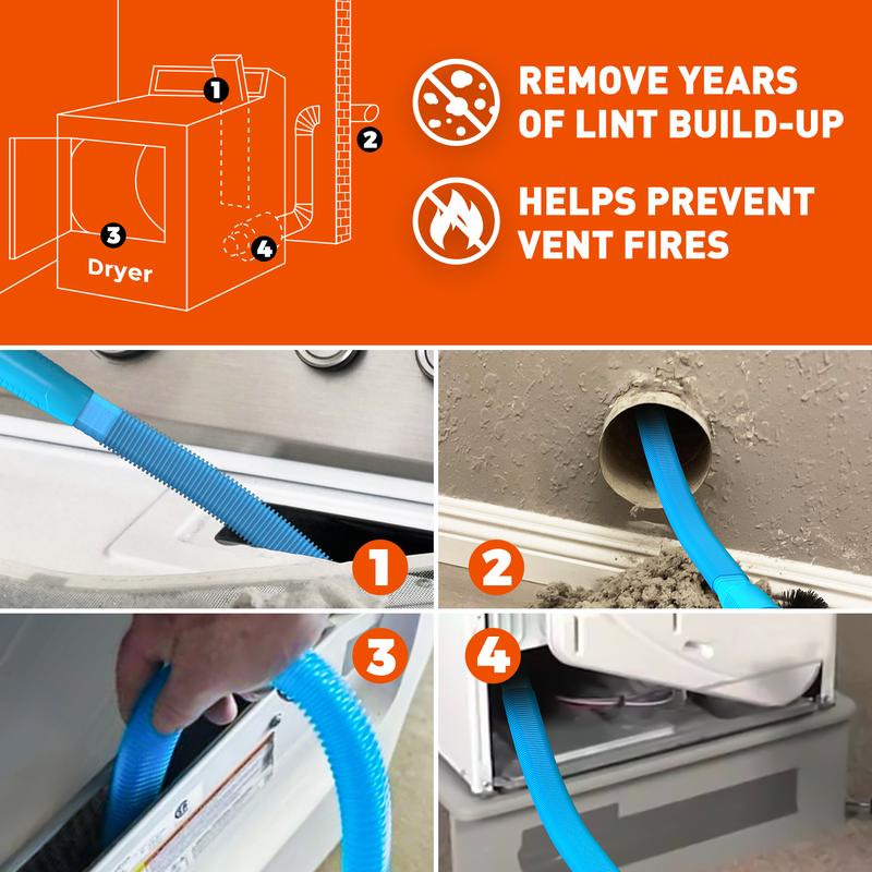 🏆Flash Sale⚡ 30K+ SOLD! Almost Gone-💥🔥Dryer Vent Cleaning Kit