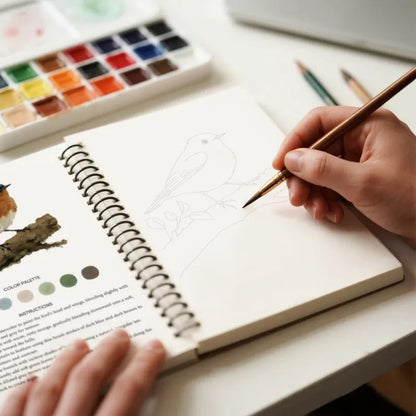 📢😎 LAST DAY 49% OFF - 🖼️Beginner-Friendly💕 Watercolor Workbook
