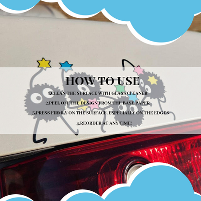 🧚 Cute Black Ball Magic Glass Sticker