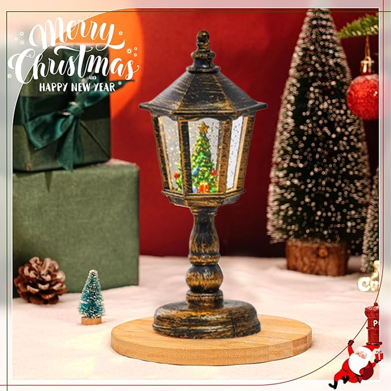 🎄Christmas Musical Snow Globe Lantern Lighted