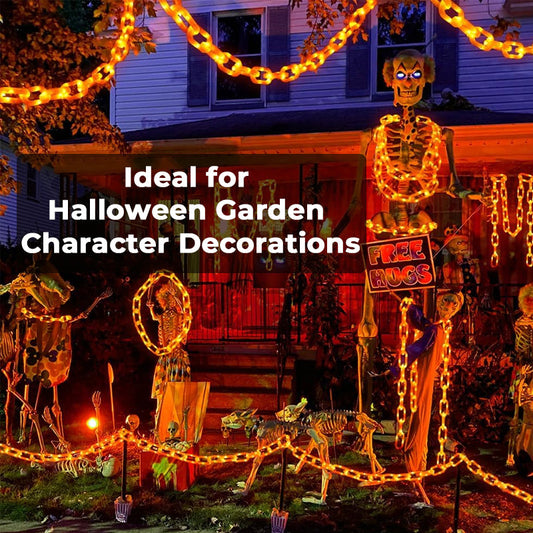 Halloween Solar-Powered Waterproof LED Chain Light String
