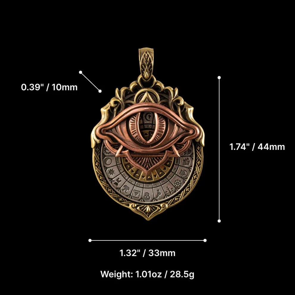 🏆Flash Sale⚡ 50K+ SOLD!👁️‍🗨️Handmade Tarot Vision Pendant: Connect to Cosmic Wisdom Anytime(Cheat Sheet Included)