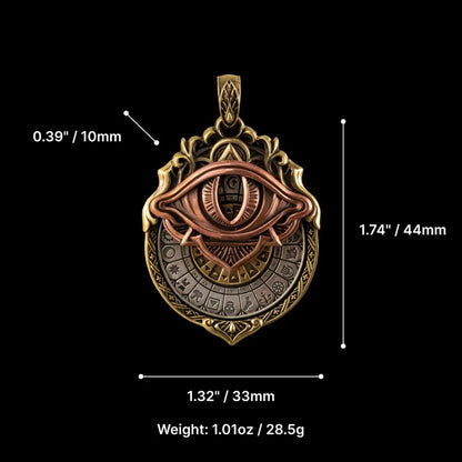 🏆Flash Sale⚡ 50K+ SOLD!👁️‍🗨️Handmade Tarot Vision Pendant: Connect to Cosmic Wisdom Anytime(Cheat Sheet Included)