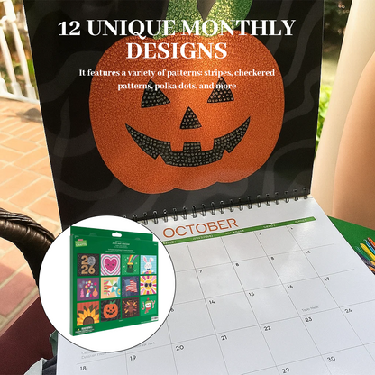 🔥Last Day 50% OFF - 📅2026 Wall Calendar Diamond Painting Kit