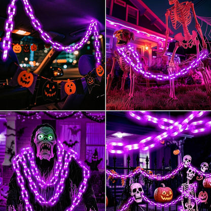 Halloween Solar-Powered Waterproof LED Chain Light String