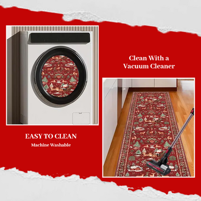 🦌 Christmas Deer Santa Rug