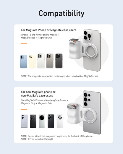 Ultimate Magnetic Phone Grip & Selfie Light Combo! 📱✨