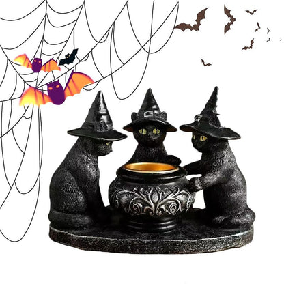 ⌛LAST DAY SALE 49% OFF🎃 Halloween cat Candlestick