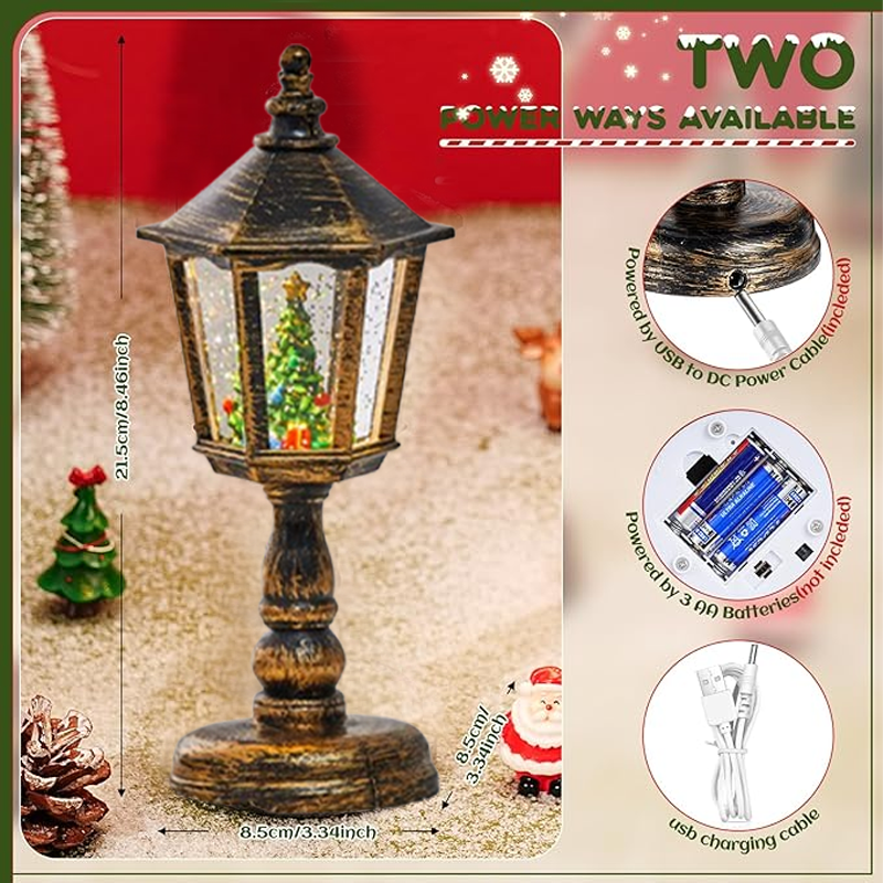 🎄Christmas Musical Snow Globe Lantern Lighted