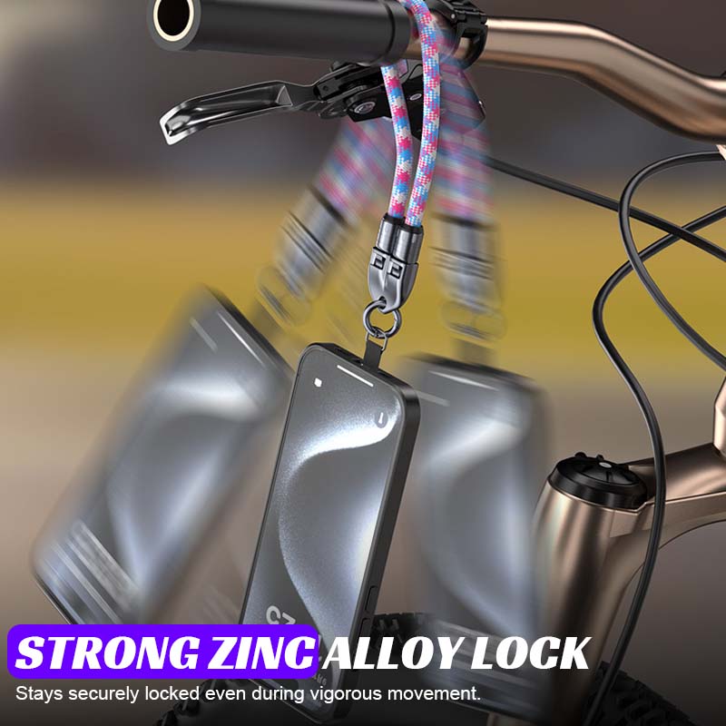 Dual Type-C Fast Charging Data Cable with Wearable Lanyard