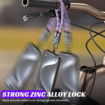 Dual Type-C Fast Charging Data Cable with Wearable Lanyard