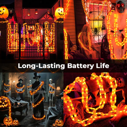 Halloween Solar-Powered Waterproof LED Chain Light String