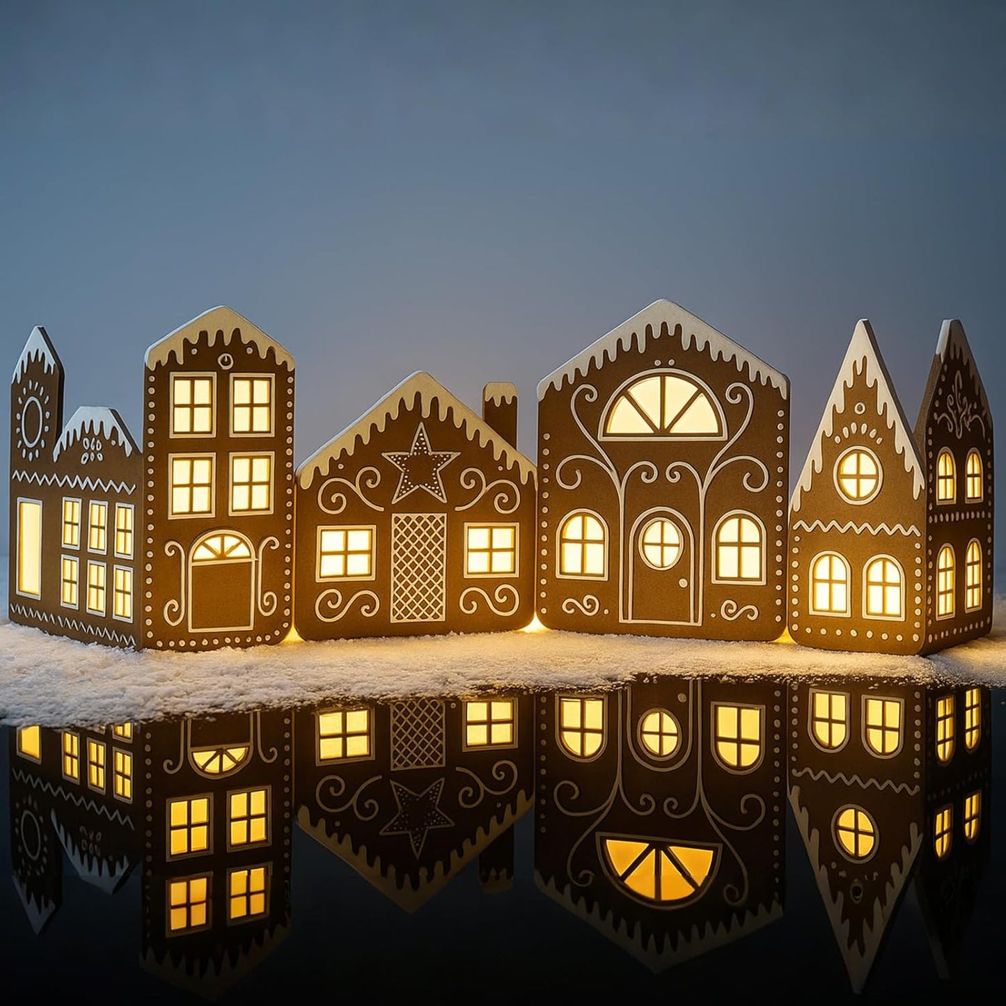 🎄 DIY Light-Up Gingerbread House Display Kit