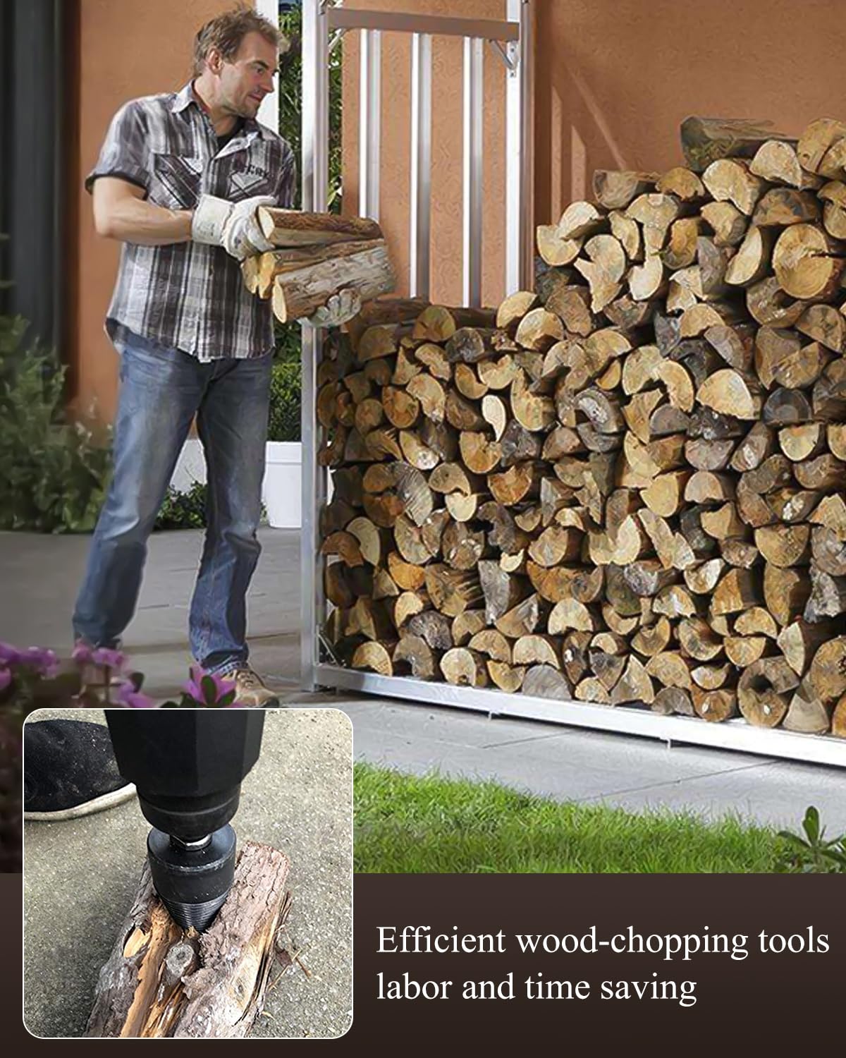 🔩 6-Piece Heavy-Duty Wood Splitter Drill Bit Kit