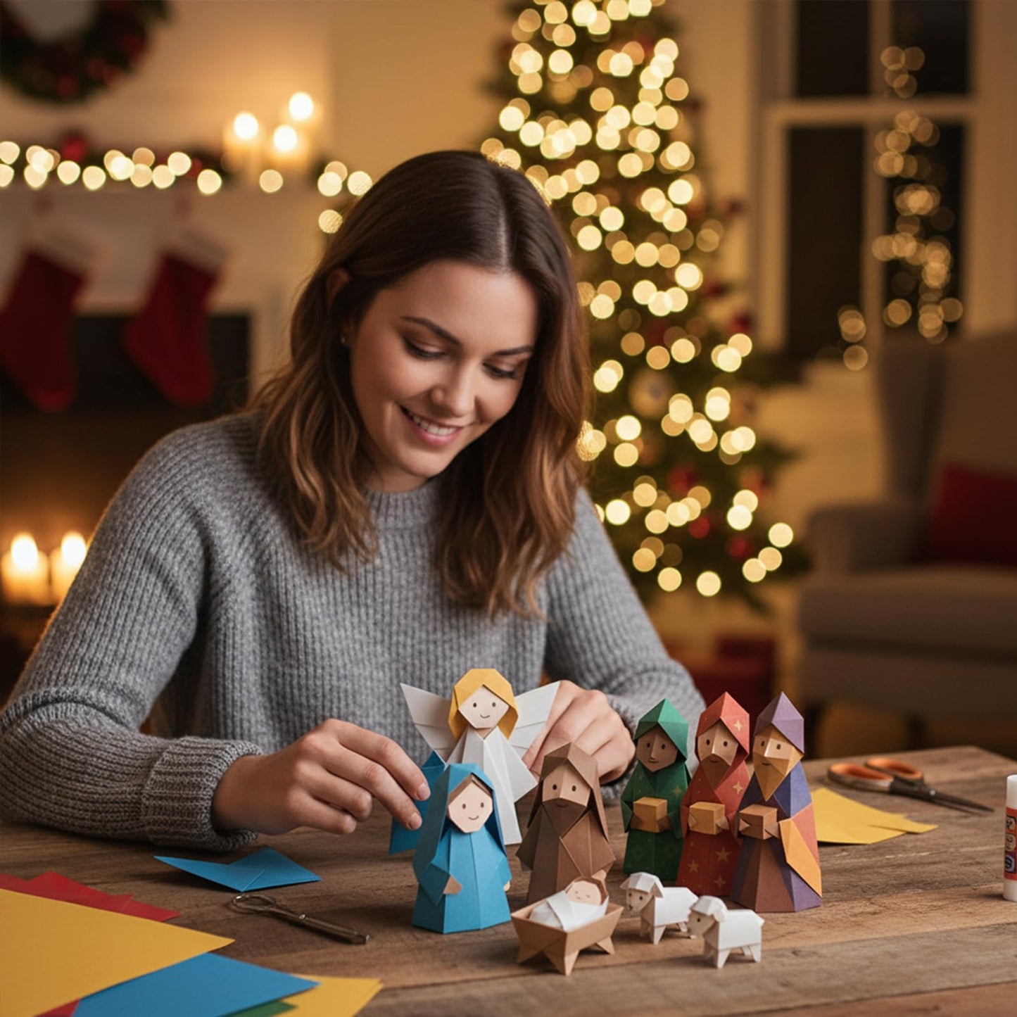 🕊️DIY Paper Nativity Scene Set