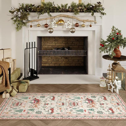 🦌 Christmas Deer Santa Rug