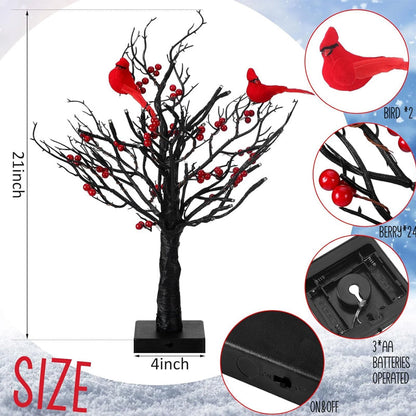 🐦 Little Red Bird Tree Light