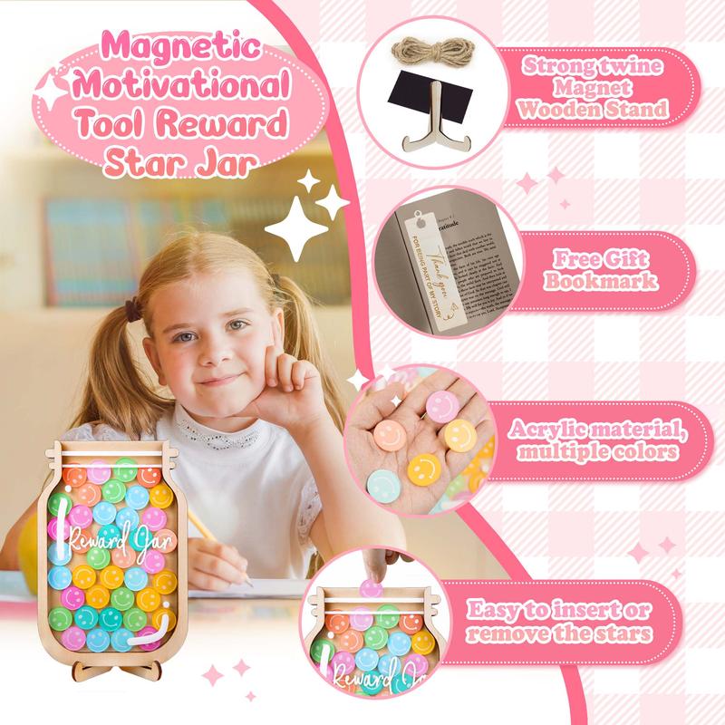 Magnetic Reward Jar with 25 Tokens