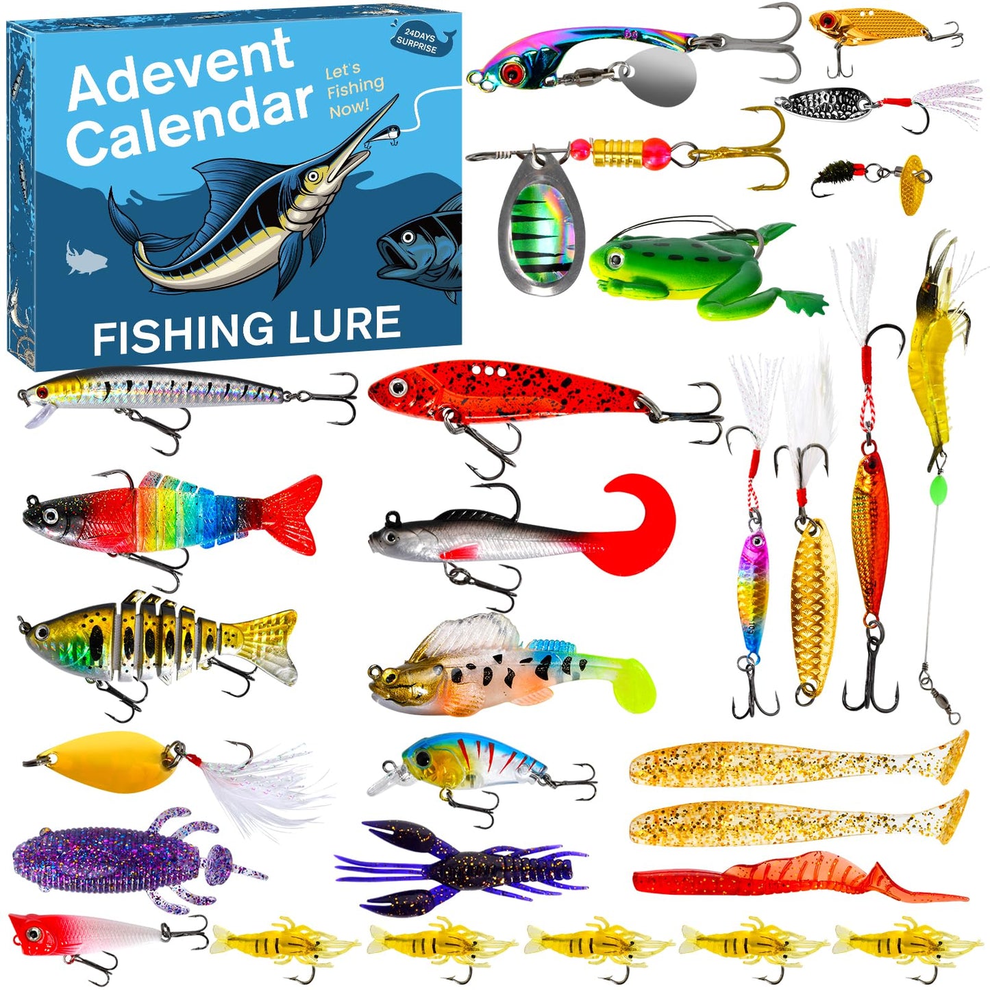 🎣 Advent Calendar 2025 Fishing Lure Set