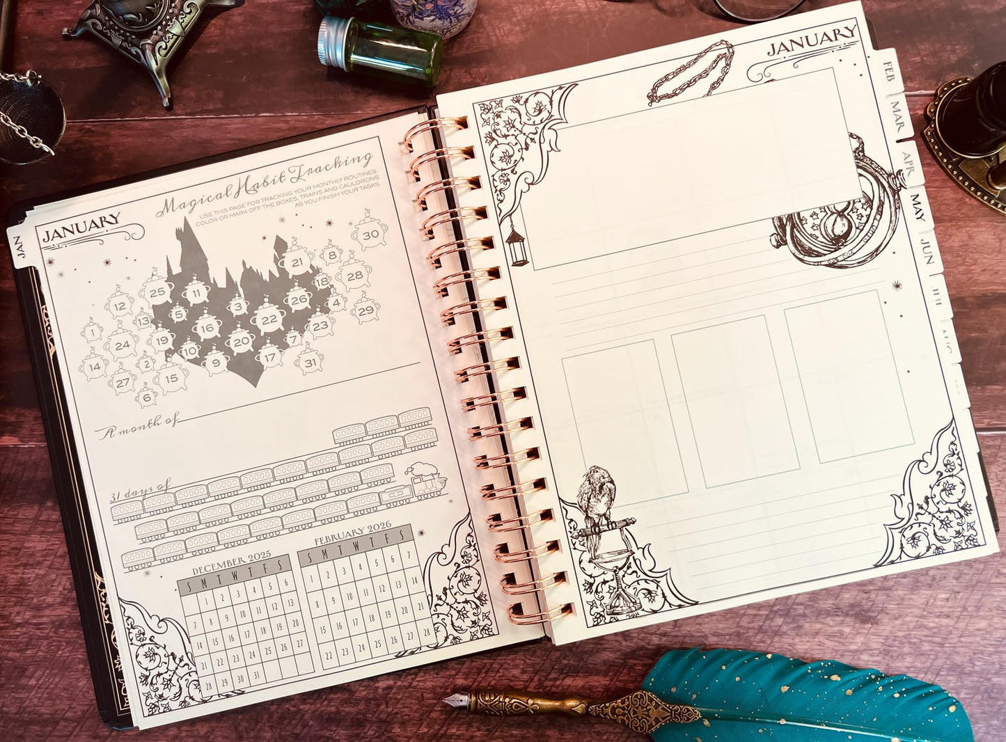 🧙‍♂️ Magical Calendar - Dated Weekly Planner For 2026