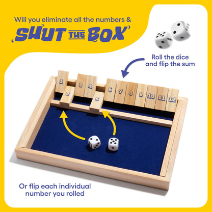 🏆《Shut The Box Brain War!》- Board Games for Kids and Adults, and Strategy Games🎲