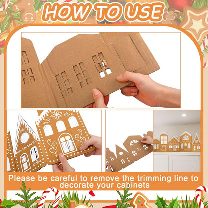 🎄 DIY Light-Up Gingerbread House Display Kit