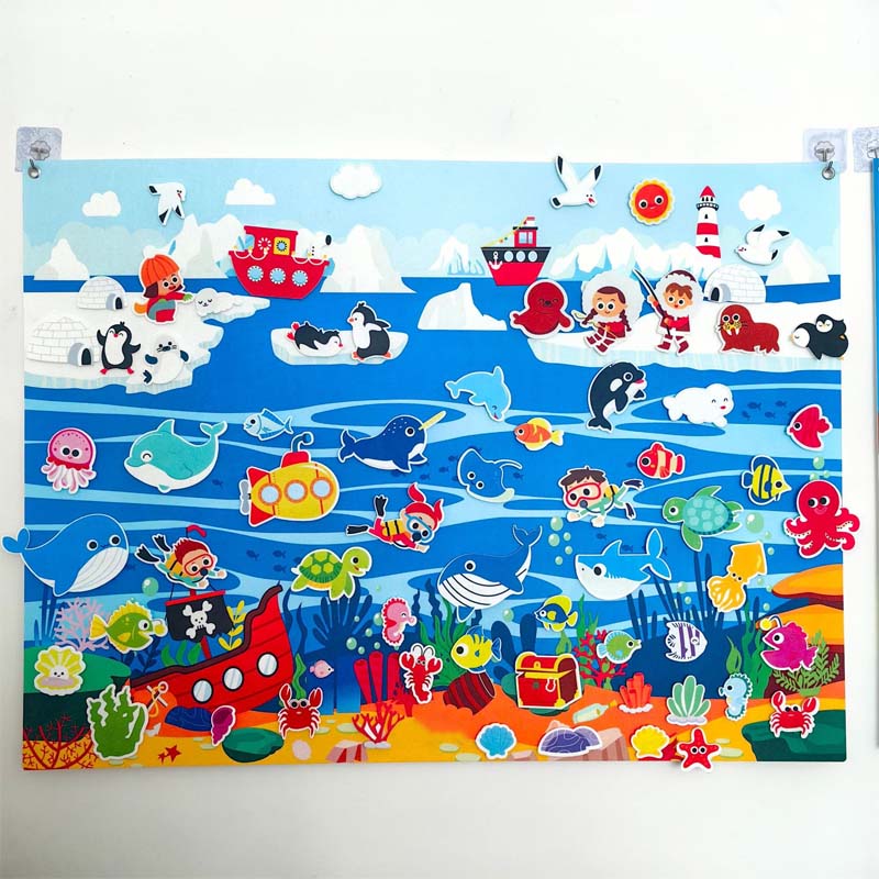 🚜 Felt 3D Early Learning Game Board