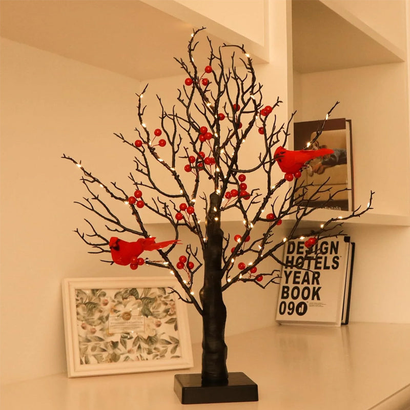 🐦 Little Red Bird Tree Light