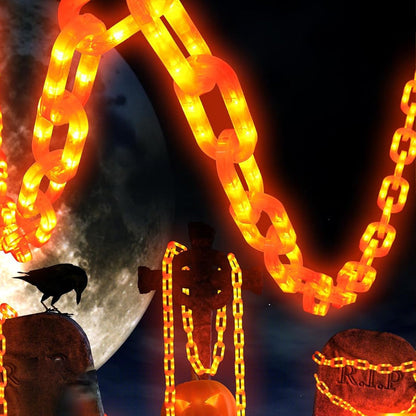Halloween Solar-Powered Waterproof LED Chain Light String
