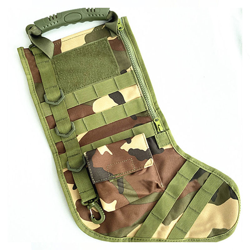 🎄 Personalized Tactical Christmas Stocking – Military Style Holiday Gift 🎁