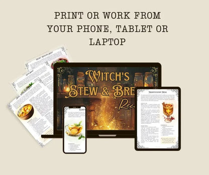 🔥🧙‍♀️🍲WITCH'S STEW & BREWS Decipes:50 Enchanted Recipes for Body and Soul💫