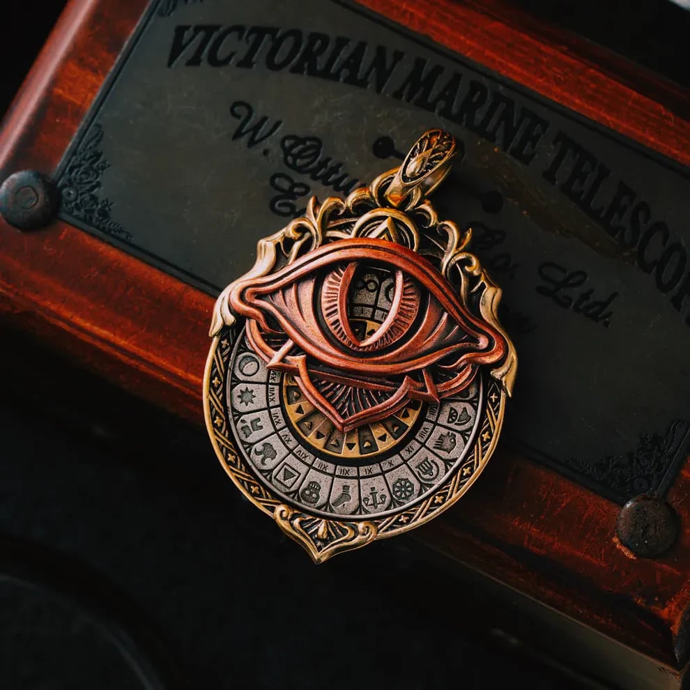 🏆Flash Sale⚡ 50K+ SOLD!👁️‍🗨️Handmade Tarot Vision Pendant: Connect to Cosmic Wisdom Anytime(Cheat Sheet Included)