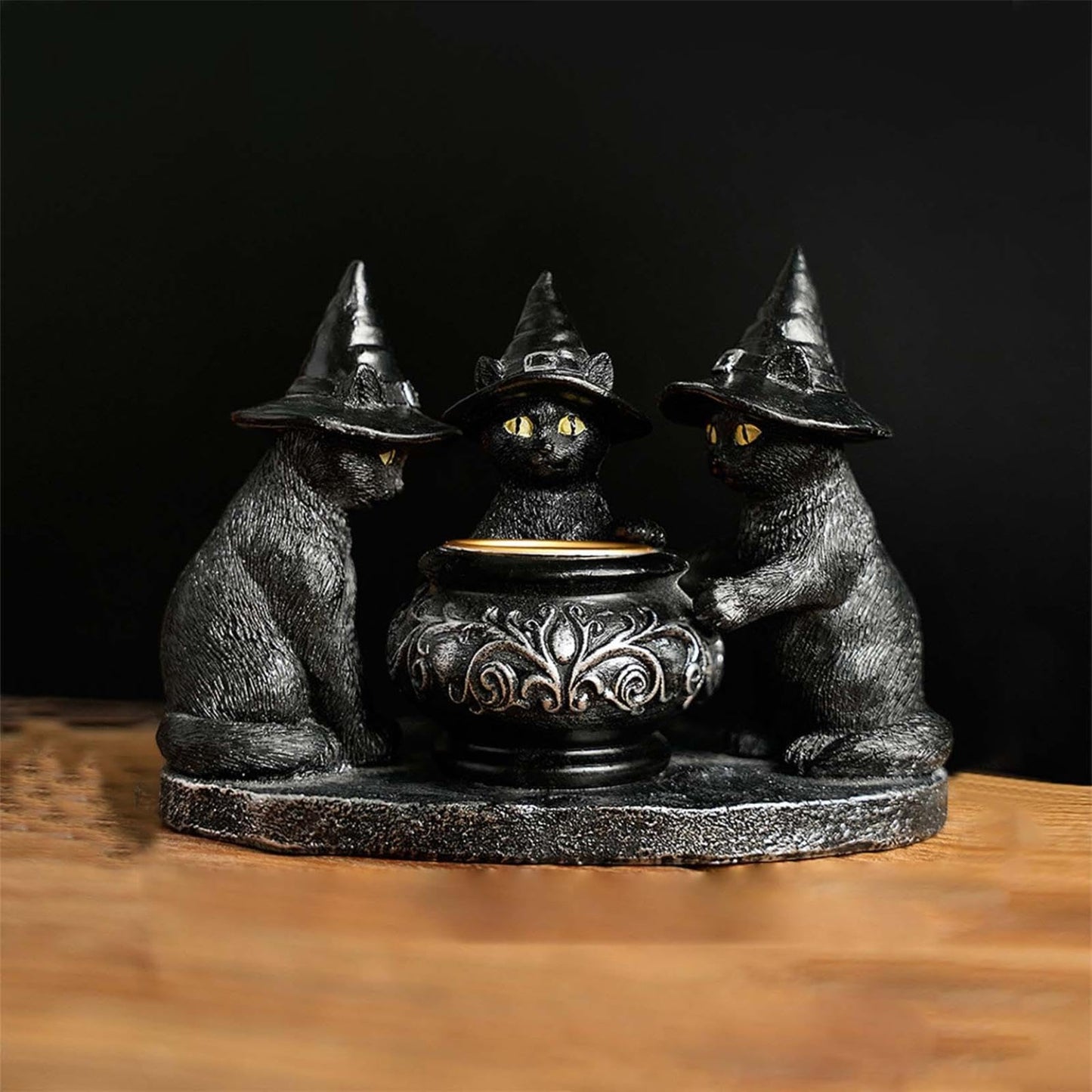 ⌛LAST DAY SALE 49% OFF🎃 Halloween cat Candlestick