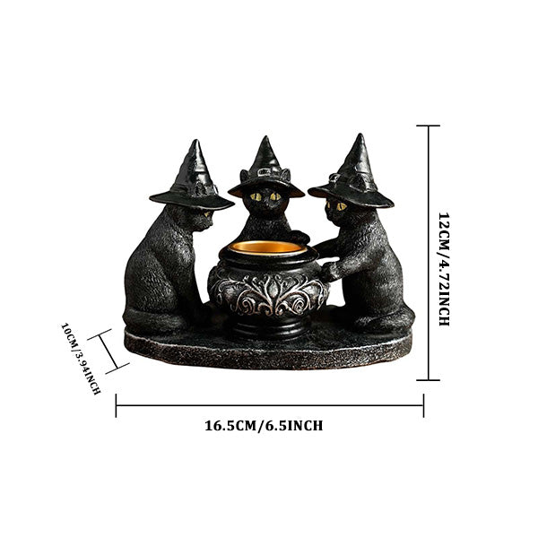 ⌛LAST DAY SALE 49% OFF🎃 Halloween cat Candlestick