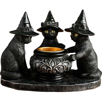 ⌛LAST DAY SALE 49% OFF🎃 Halloween cat Candlestick