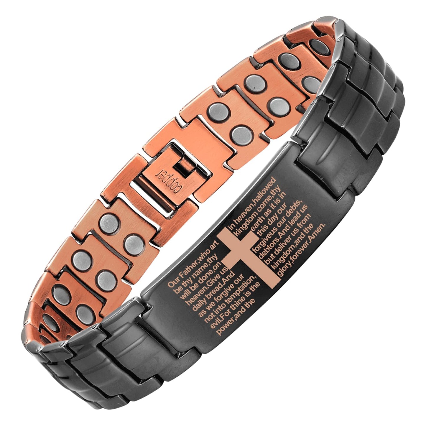 Magnetic Copper Bracelet: "3500 Gauss Energy + Adjustable Fit ⚡🧲"