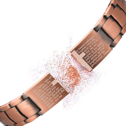 Magnetic Copper Bracelet: "3500 Gauss Energy + Adjustable Fit ⚡🧲"