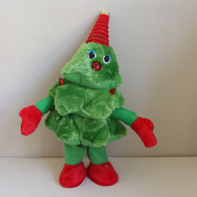 🎅Singing & Dancing Christmas Tree Plush Toy with Lights