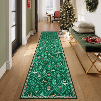 🦌 Christmas Deer Santa Rug