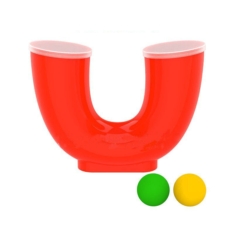 Skill Game Tube Toy with 2 Balls