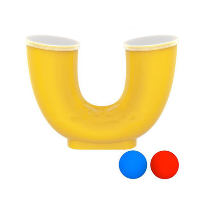 Skill Game Tube Toy with 2 Balls