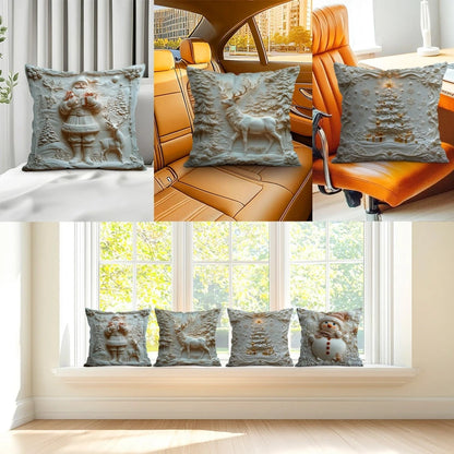 🎄White Christmas Cushion Cover Set