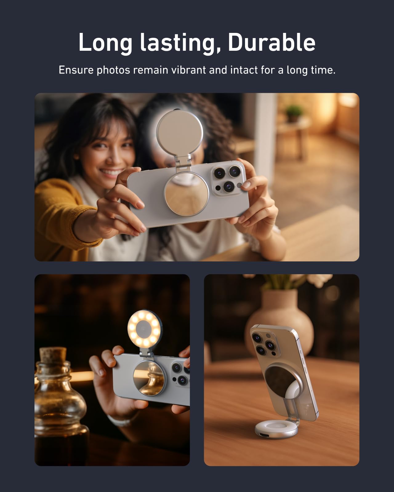 Ultimate Magnetic Phone Grip & Selfie Light Combo! 📱✨