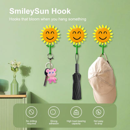 🌻 Smiling Sunflower Wall Hook