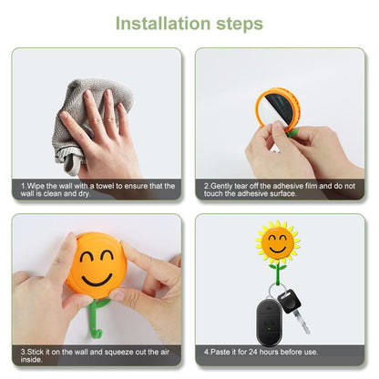 🌻 Smiling Sunflower Wall Hook