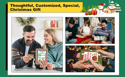 🎁🎅🏼MERRY CHRISTMAS! GIFT CARD BOOK📚Hardcover & Durability Line (♻️Free PDF Included!)