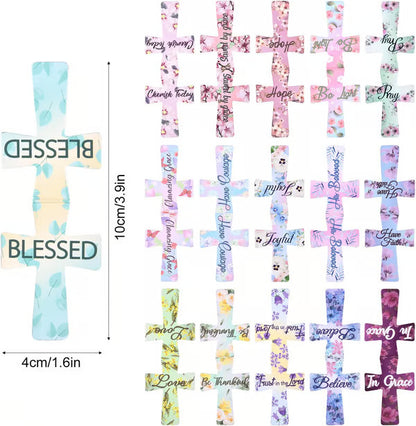 🔥LAST DAY BUY 2 GET 1 FREE📖16 Pcs Magnetic Cross Bookmarks Gifts for Bible Study, Readers, Teachers, Students🌸✝️