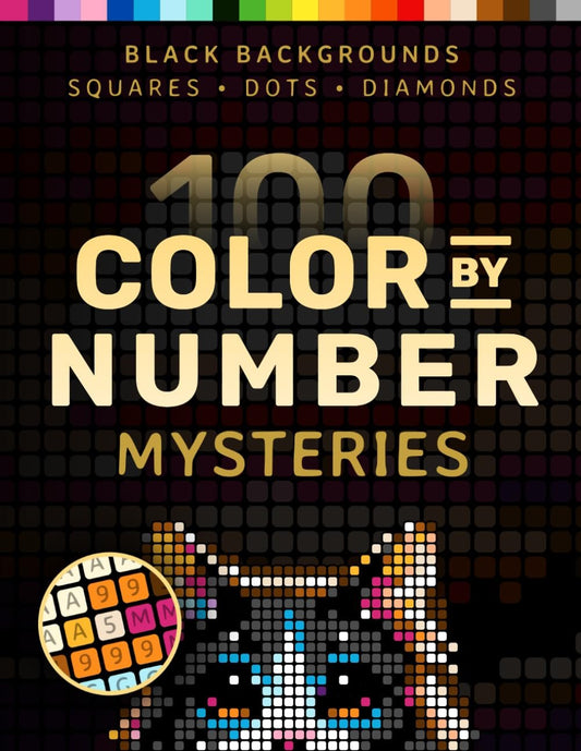 🔥LAST DAY 49% OFF🎨100 Color by Number Mysteries: A Coloring Book for Adults Relaxation and Wonder